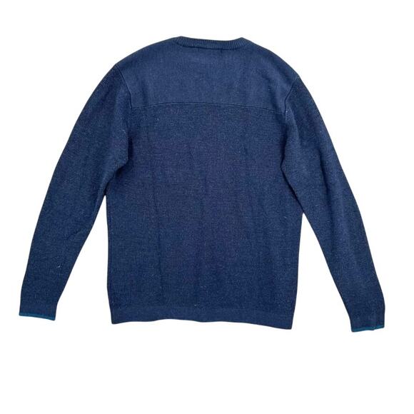 Smartwool Sweater Navy Large Merino Wool - Picture 2 of 5